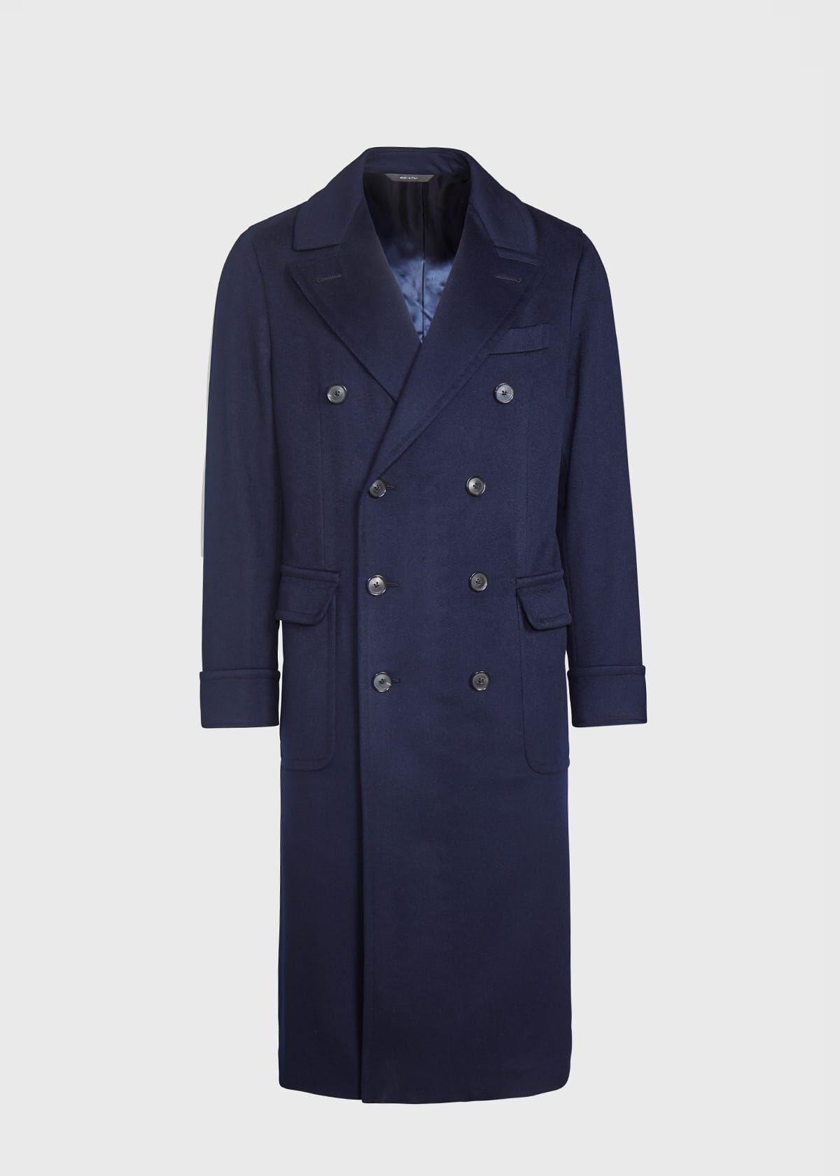 Navy cashmere overcoat 2025