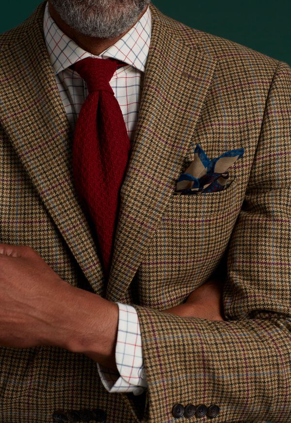 Paul Stuart Three Color Tattersall Sport Shirt, image 4