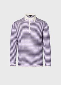 Paul Stuart Stripe Linen Polo, thumbnail 1