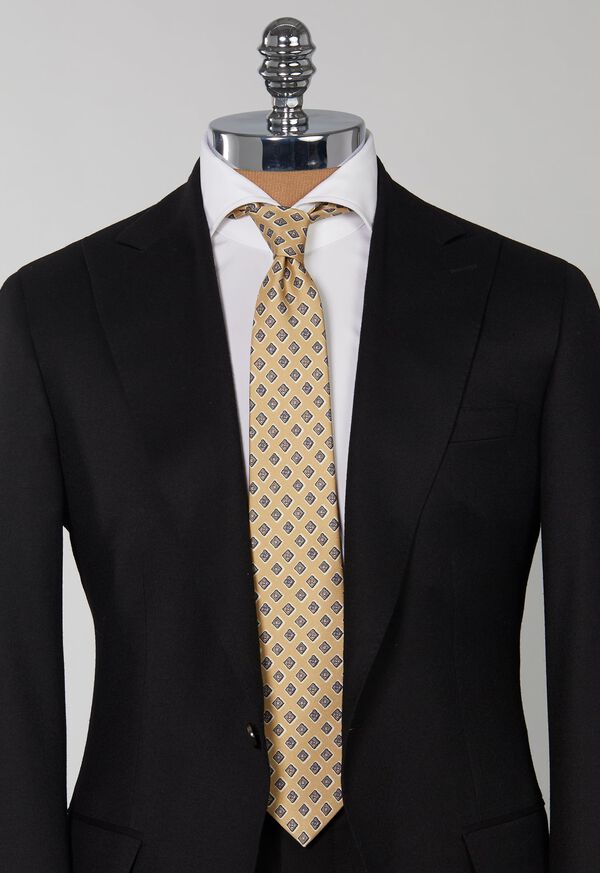 Paul Stuart Printed Hand Block Silk Tie, image 2