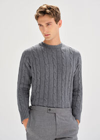 Paul Stuart Cashmere Cable Crewneck, thumbnail 2