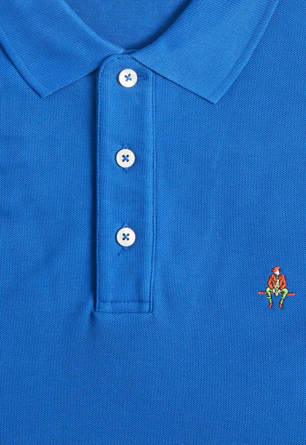 Embroidered Cotton Pique Polo - Men - Ready-to-Wear