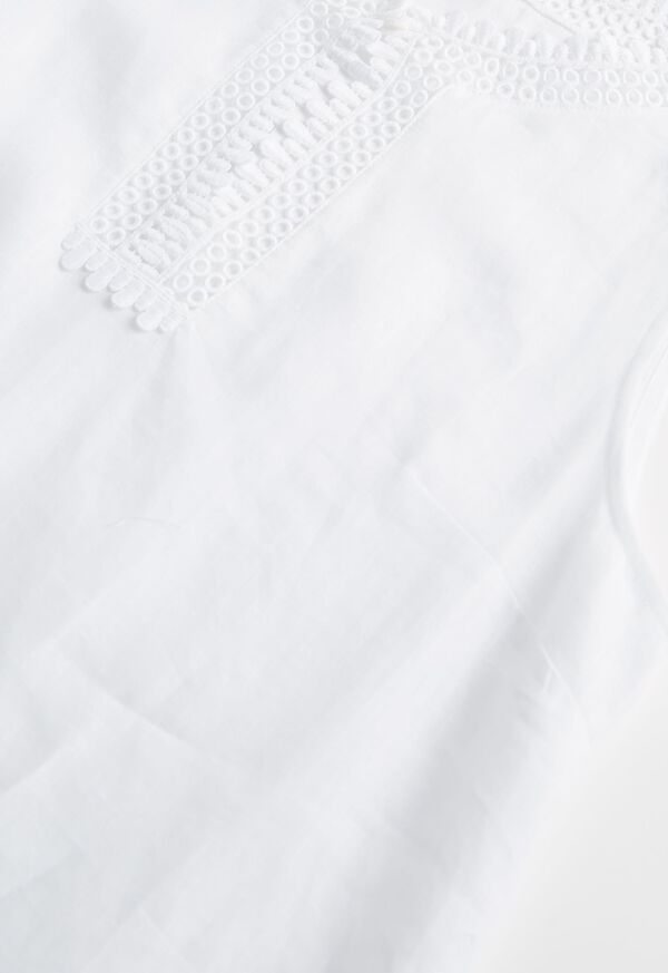 Paul Stuart Linen Dress With Macramé Lace, image 2