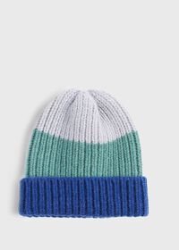 Paul Stuart Tricolor Cashmere Winter Hat, thumbnail 1