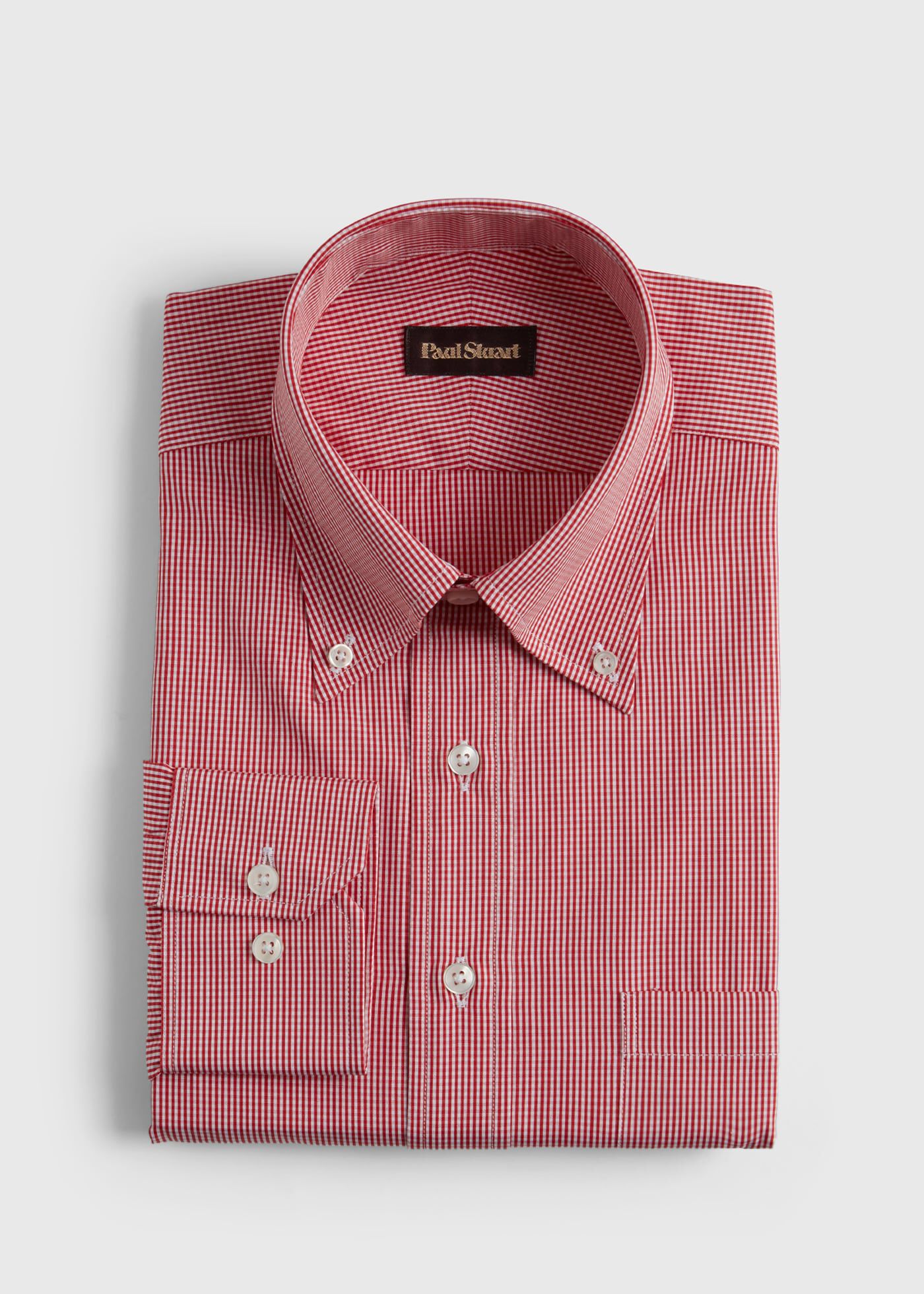 Micro Gingham Check Dress Shirt
