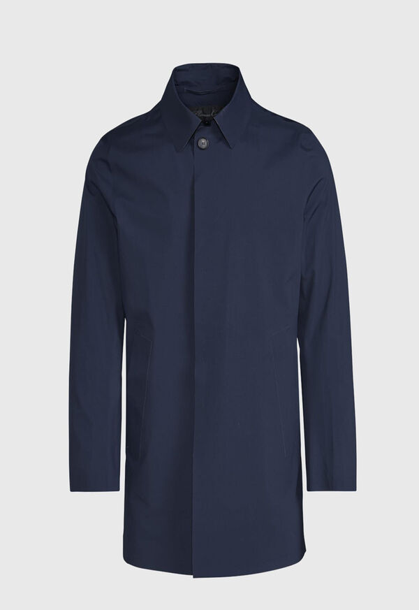 Paul Stuart Navy Waterproof Trench Coat, image 2