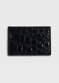 Paul Stuart Glazed Alligator Flat Card Case, thumbnail 2