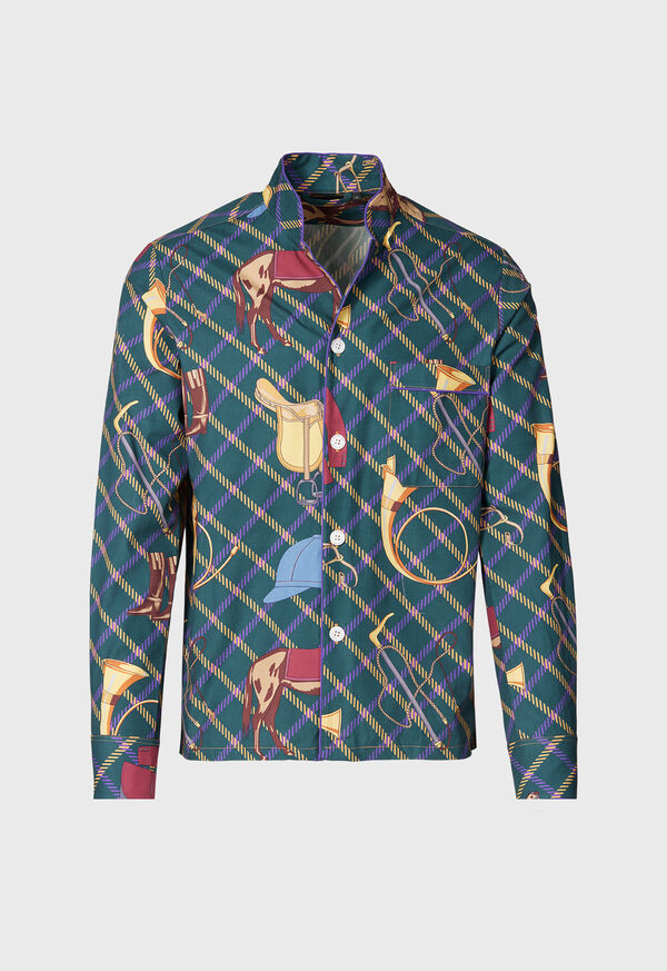 Paul Stuart Brushed Cotton Equestrian Print Set, image 2