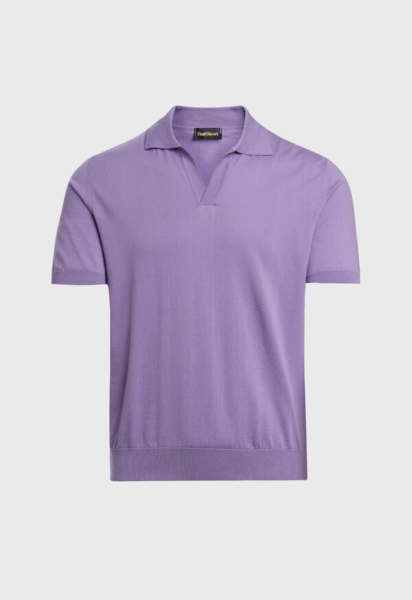 Paul Stuart Open Collar Cotton Polo, image 1