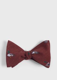 Paul Stuart Wool Mallard Print Bow Tie, thumbnail 1