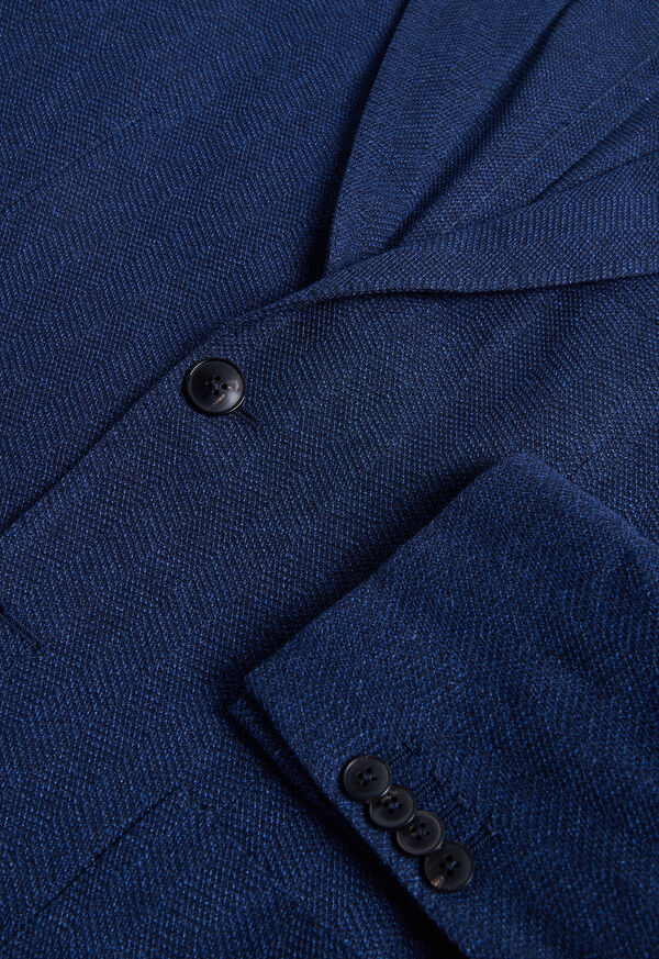 Paul Stuart Cotton Jersey Herringbone Blazer, image 2