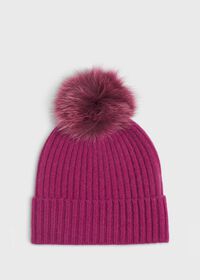 Paul Stuart Cashmere Ribbed Hat, thumbnail 1