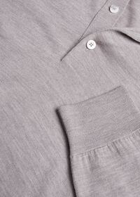 Paul Stuart Long Sleeve Cotton Polo, thumbnail 2