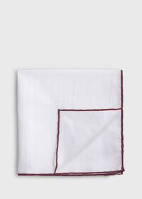 Paul Stuart Handkerchief with Contrast Border, thumbnail 1