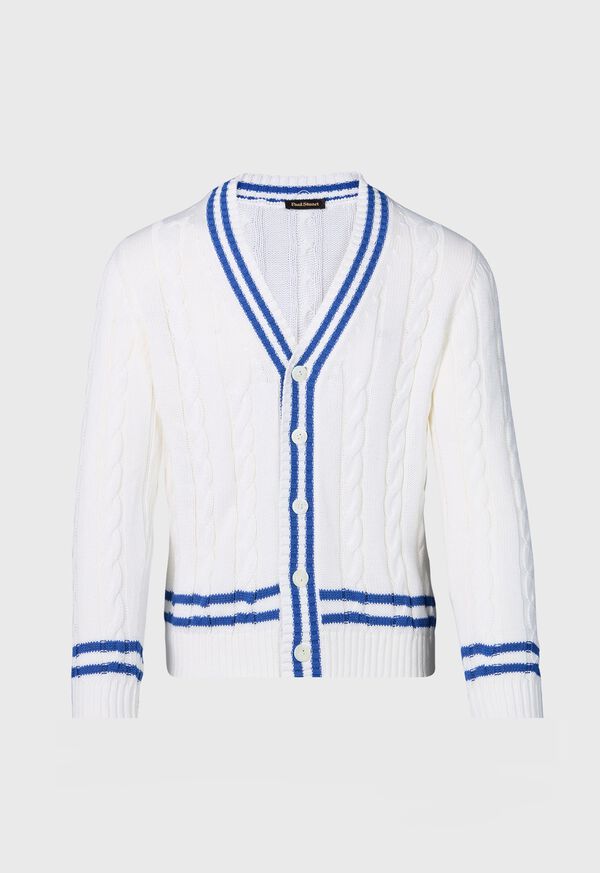 Paul Stuart Cotton Tennis Cardigan, image 1