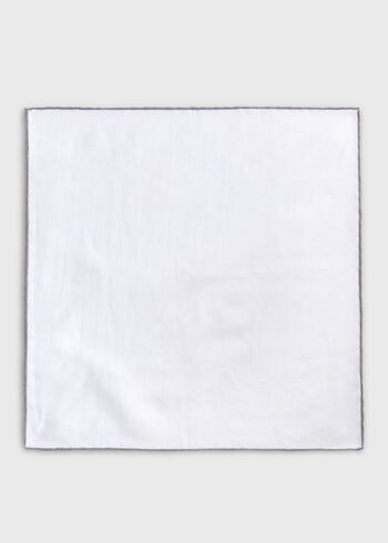 Paul Stuart Handkerchief with Contrast Border