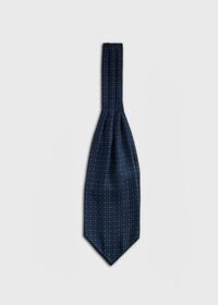 Paul Stuart Micro Medallion Print Silk Ascot, thumbnail 1