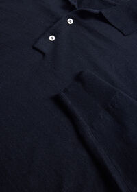 Paul Stuart Linen & Cotton Long Sleeve Polo, thumbnail 3