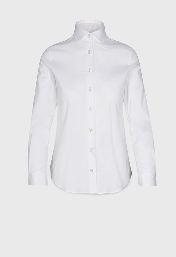 Paul Stuart Button Front Blouse with Novelty Buttons, image 1
