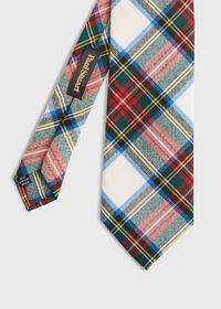 Paul Stuart White Tartan Tie, thumbnail 1