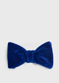 Paul Stuart Blunt Edge Cotton Velvet Bow Tie, thumbnail 1