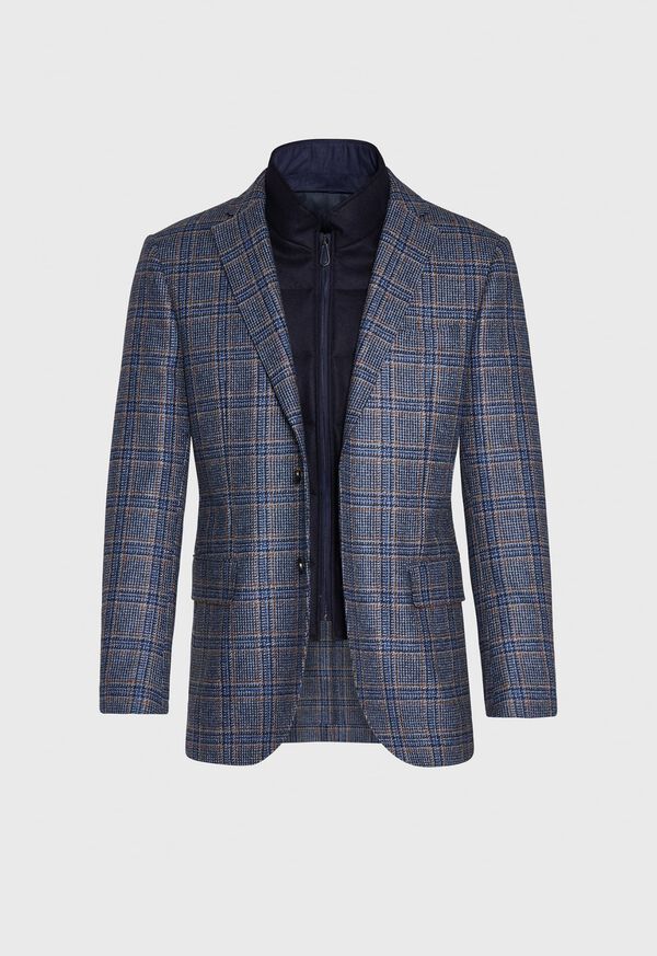Paul Stuart Plaid Travel Jacket and Built-in Vest, image 5