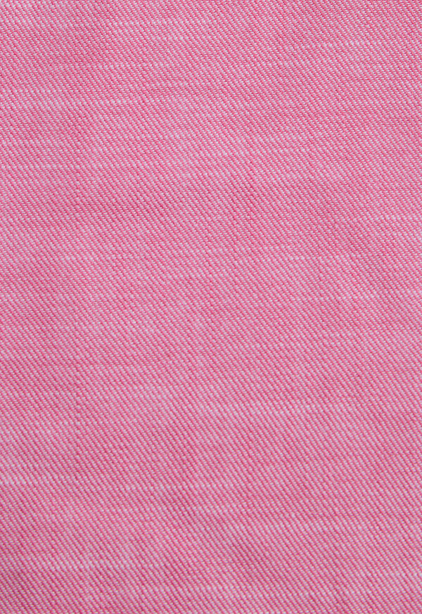 Paul Stuart Cotton Twill Logo Sport Shirt, image 4