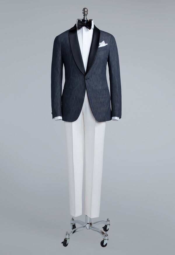 Paul Stuart Denim Single Breasted Formal Jacket, image 5