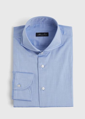 Paul Stuart Blue Twill Dress Shirt
