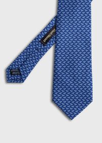 Paul Stuart Printed Silk Dragonfly Tie, thumbnail 1