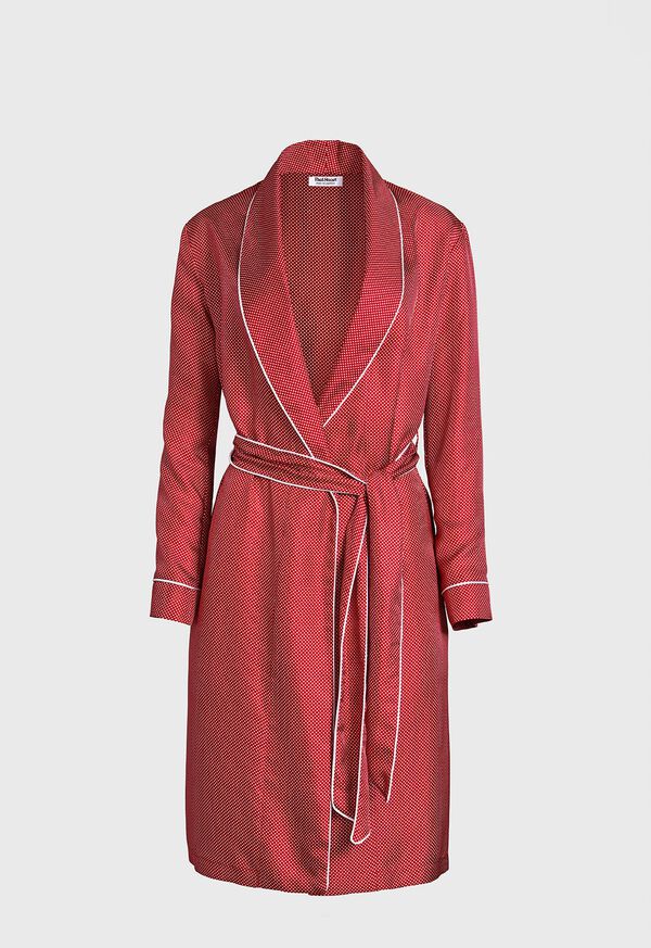Paul Stuart Silk Dot Robe, image 3
