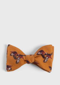 Paul Stuart Wool and Cashmere Pheasant Print Bow tie, thumbnail 1