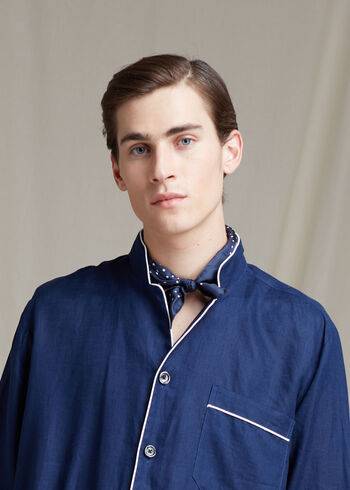 Paul Stuart Silk Dots Pocket Square