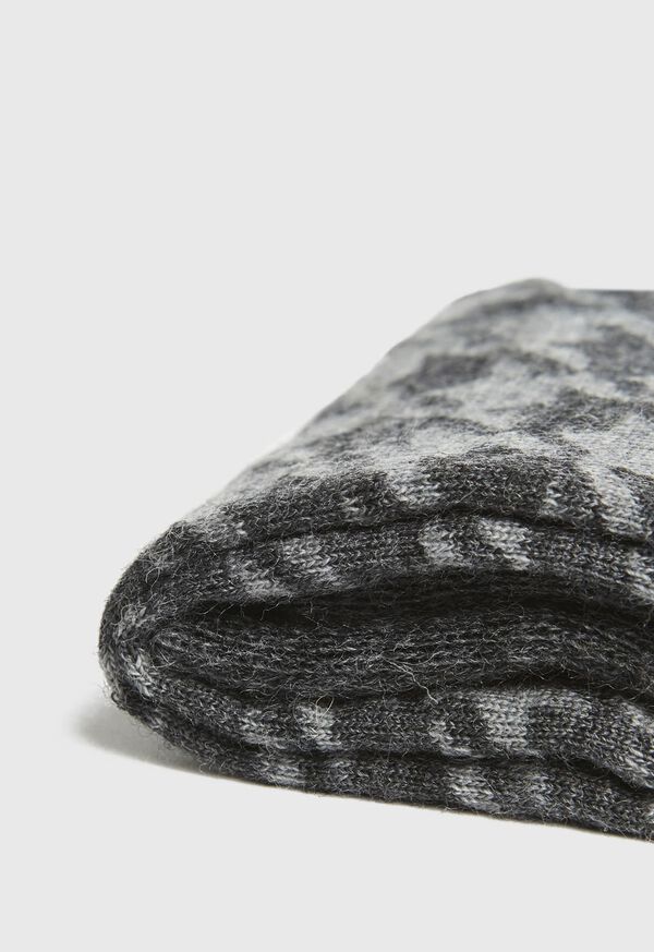 Paul Stuart Lightweight Wool Blend Houndstooth Socks, image 2