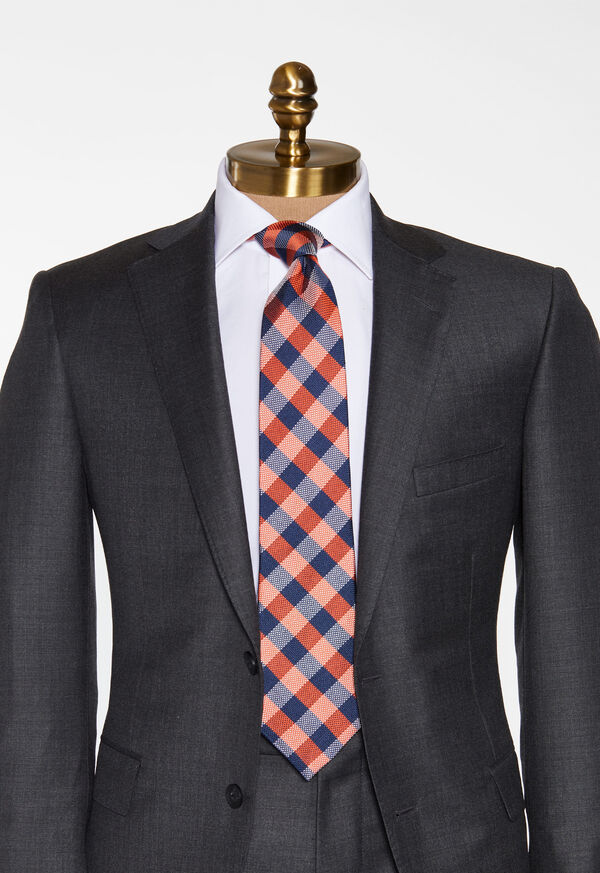 Paul Stuart Oxford Check Silk Tie, image 2
