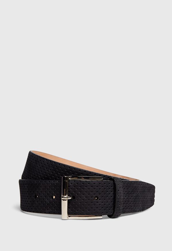 Paul Stuart Nubuck Perforated Belt, image 1