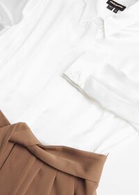 Paul Stuart Contrast Silk Shirt Dress, thumbnail 2