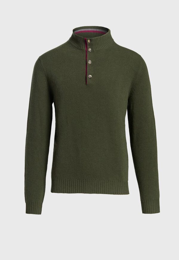 Paul Stuart Button Mock Neck Sweater, image 1