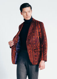 Paul Stuart Printed Cotton Velvet Jacket, thumbnail 5