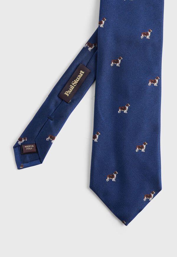 Paul Stuart Woven Silk Spaniel Tie, image 1