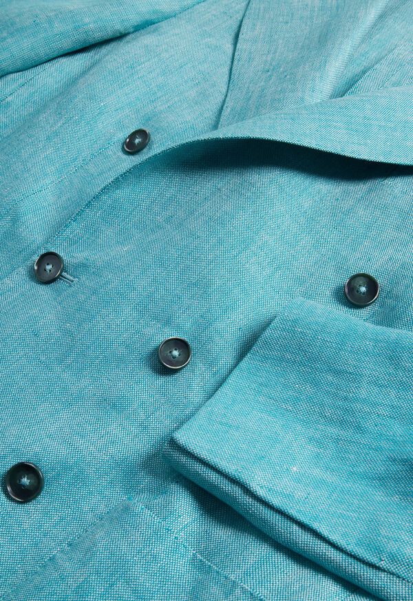 Paul Stuart Linen Double Breasted Jacket, image 2