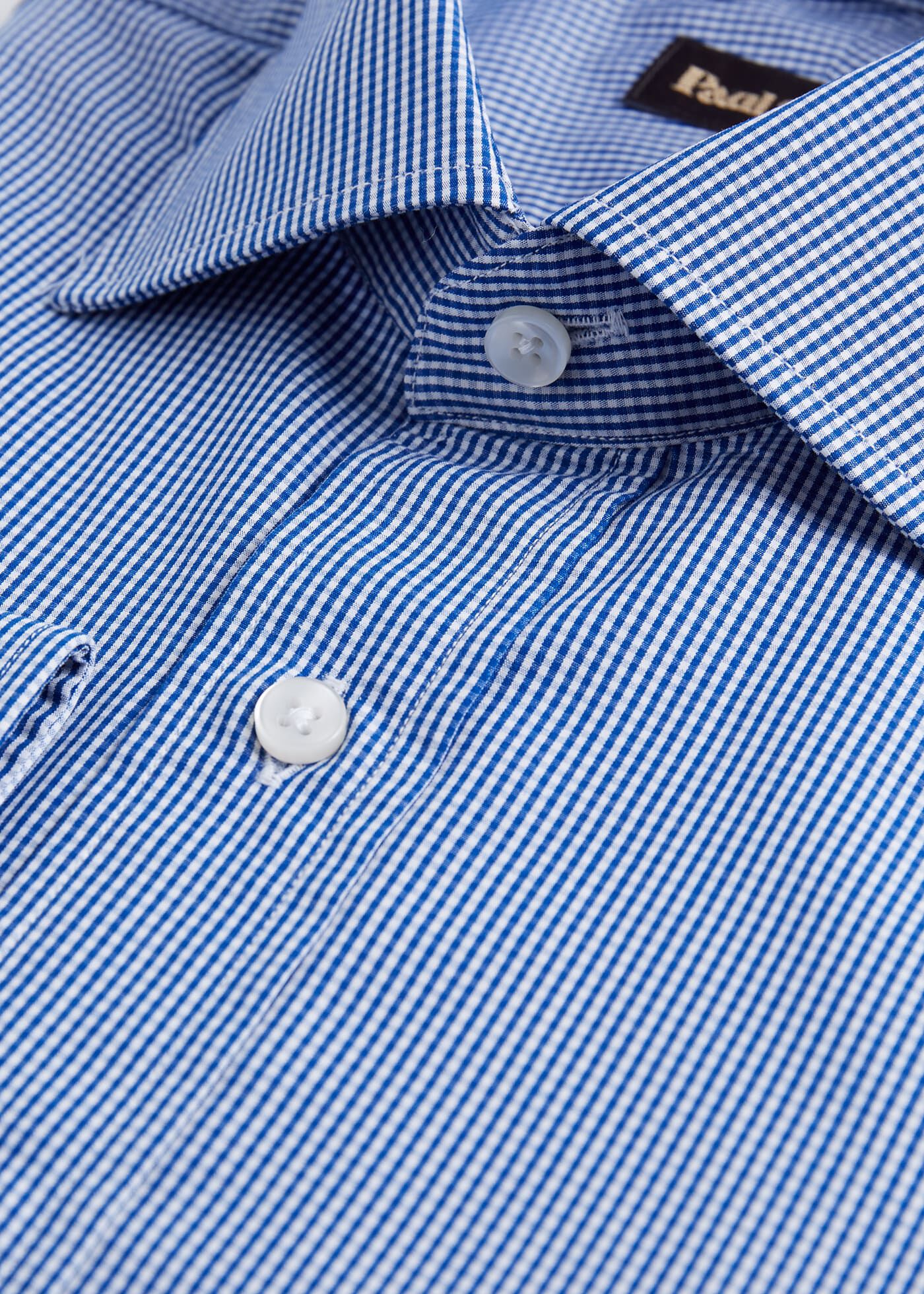 Micro Gingham Check Slim Fit Dress Shirt