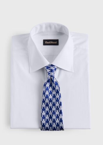Paul Stuart Woven Silk Houndstooth Tie