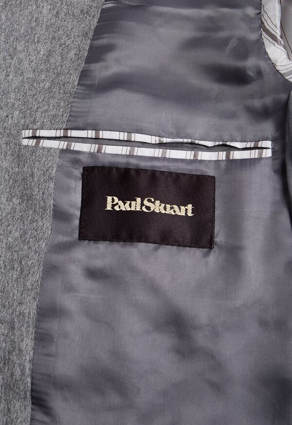 Paul Stuart Grey Solid Cashmere Sport Jacket, image 3
