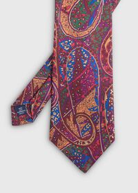 Paul Stuart Master Paisley Print Silk Tie, thumbnail 1