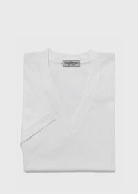 Paul Stuart Mercerized Cotton V-Neck, thumbnail 1
