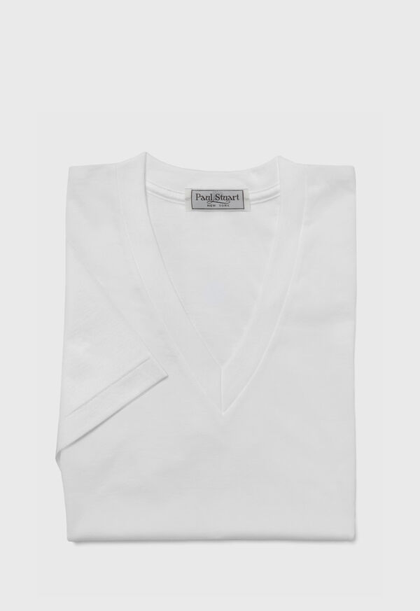 Paul Stuart Mercerized Cotton V-Neck, image 1