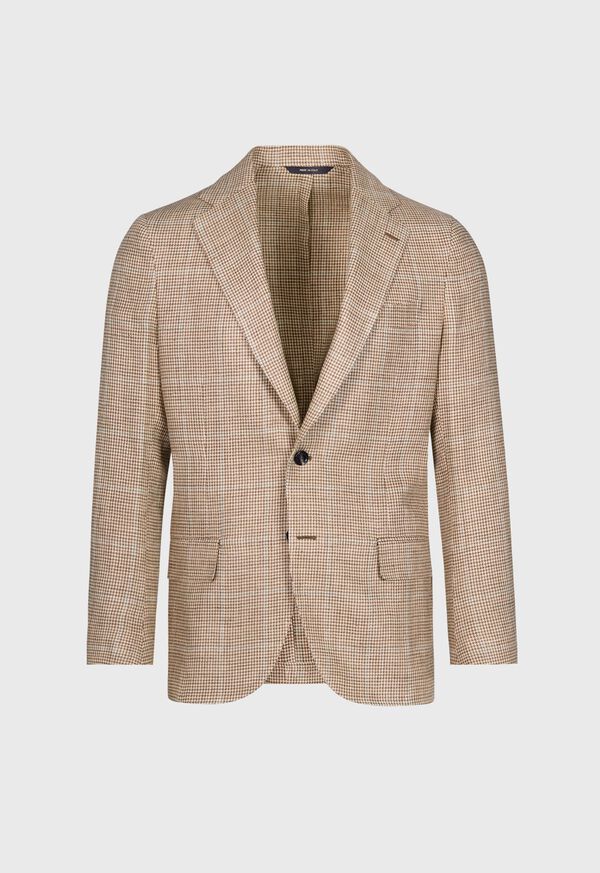 Paul Stuart Silk & Linen Houndstooth Jacket, image 1