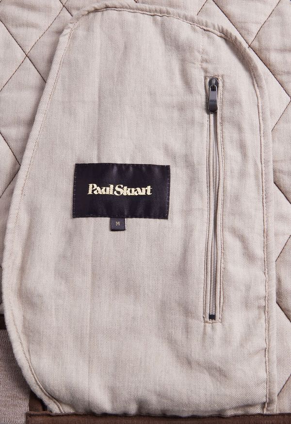 Paul Stuart Quilted Suede Vest, image 4