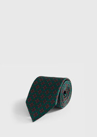 Paul Stuart Silk Medallion Print Tie, thumbnail 1